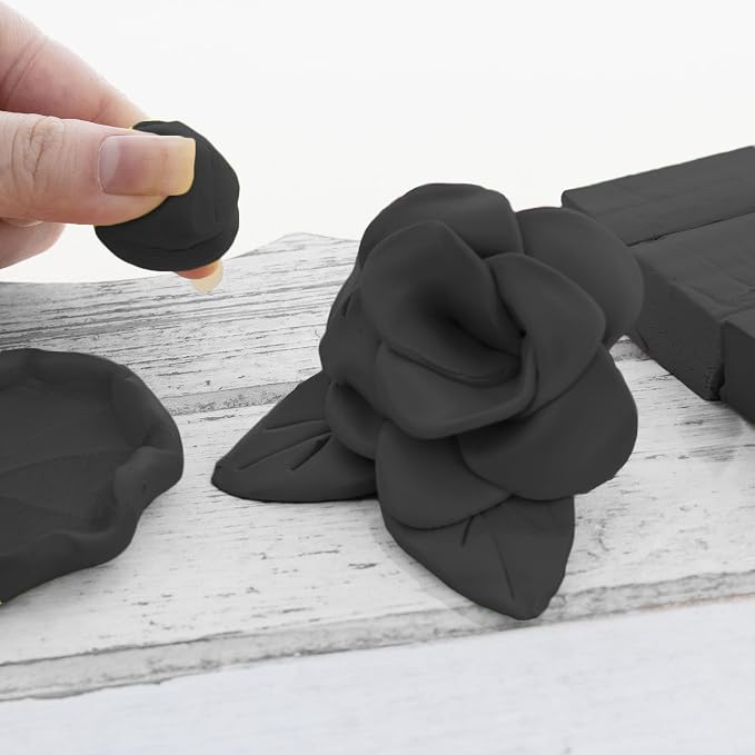 BAZIC Products Black Modeling Clay, 1 lb, Non-Hardening, for Sculpting Art Crafts, Reusable, Case of 24
