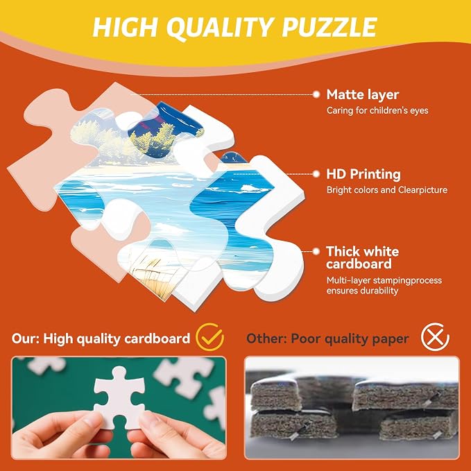500 Piece Jigsaw Puzzle for Adults –Camper Van Dog Cat Jigsaw Puzzles 500 Pieces, RV Camping Puzzles for Adults 500 Pieces, Challenging Perfect for Game Nights, 20.5 X 15 in