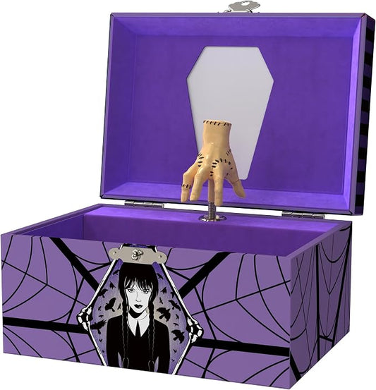 Wednesday Jewelry Box for Girls Musical Jewelry Box with Spinning Figurine, Wednesday Addams Toys for Kids Ages 3-5