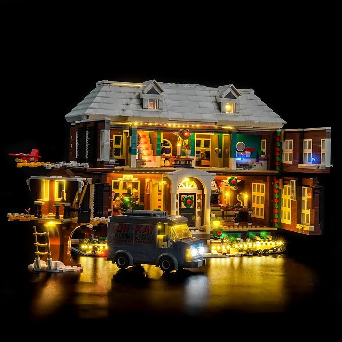 VONADO LED Light Kit Compatible with Home Alone Lego Set - DIY Lighting (NO Lego Model, ONLY Lights)