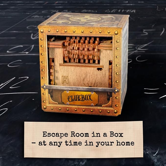 iDventure Cluebox Schroedingers Cat | Escape Room Puzzle Box | Challenging 3D Puzzle | Unique Gift Idea for Men an Women