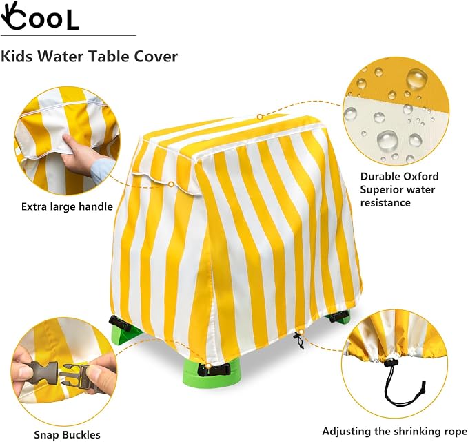 Okcool Kids Water Table Cover Fit Water Table,Outdoor Water Table Toys Cover, A Wide Selection of Cute Colors and Patterns