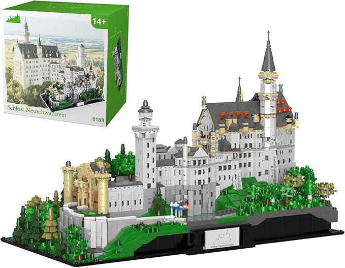 Castle Building Sets for Adults, 6786 Pcs Giant Neuschwanstein Castle Architecture Modular Buildings, Ideals Celebration Day for History Enthusiasts