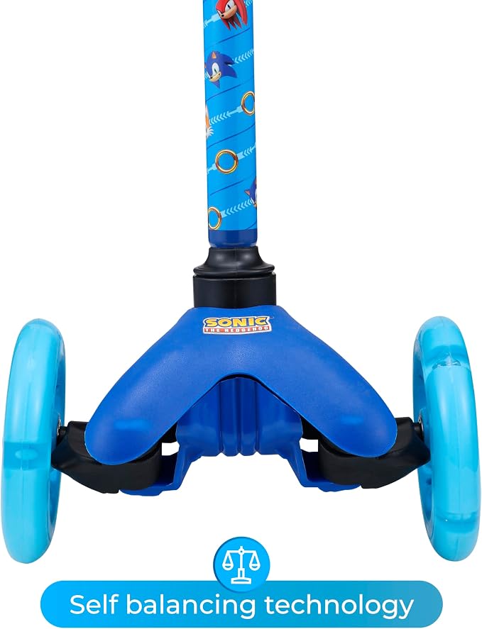 Kick Scooter for Kids, 3 Wheel Self Balancing, Light Up LED Wheels