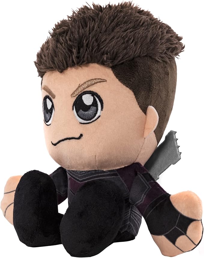 Bleacher Creatures Marvel Hawkeye 8" Kuricha Sitting Plush- Soft Chibi Inspired Toy