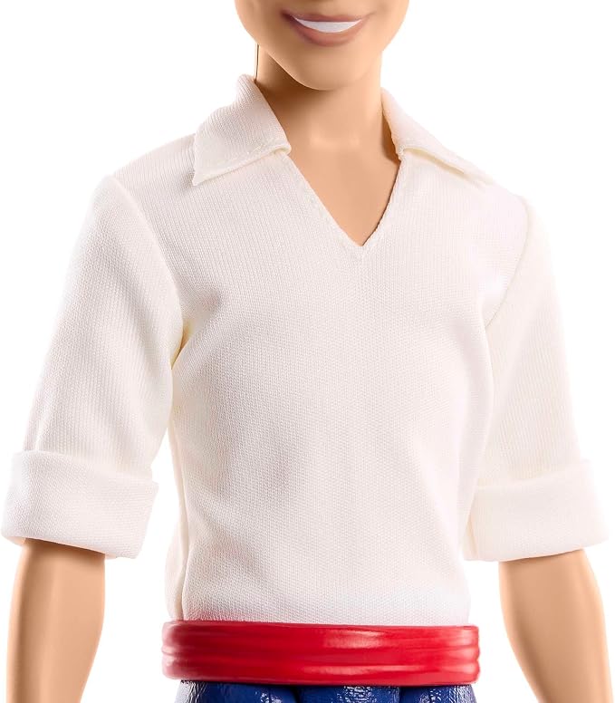 Mattel Disney Princess Toys, Prince Eric Posable Fashion Doll in Signature Outfit, Inspired by The Little Mermaid Movie