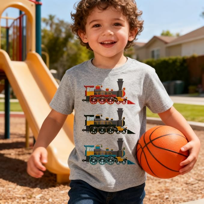 Todder Boys Shirt Kids Trains Bug Retro Nature Cool Tees Tops 2-7 Years