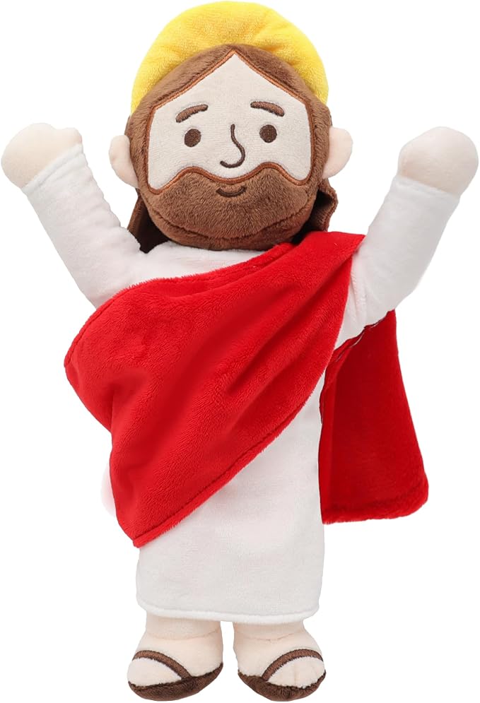 Yelakey 13" Jesus Plush Jesus Stuffed Doll Christian Plushie Doll for Easter Christmas Church Religious Gifts for Kids Adults