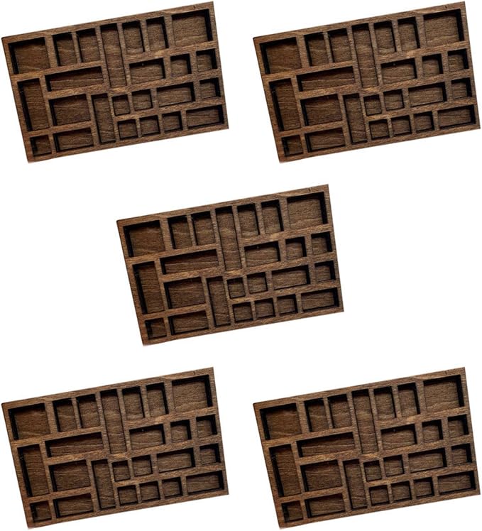 5X 1:12 Miniature Trinket Shelf Crystal Shelf Decor Printers Tray