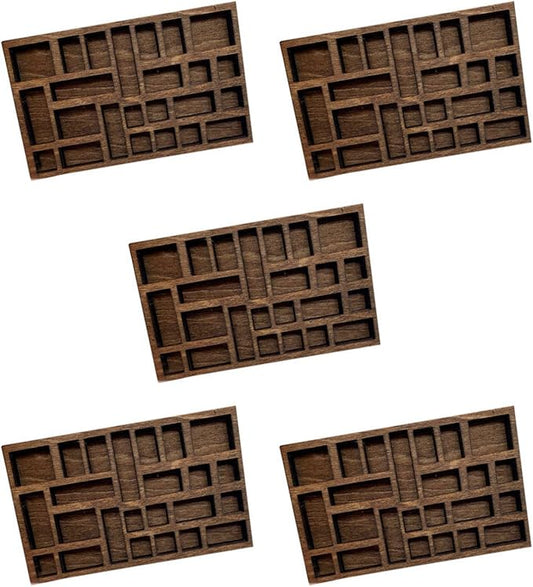 5X 1:12 Miniature Trinket Shelf Crystal Shelf Decor Printers Tray