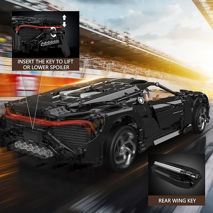 Mould King 13163 MOC Sports Car Building Kits, Remote/APP Control 4688 Pieces Super Car Model Block Sets, Collectible Set for Adults, Christmas and Birthday Gifts