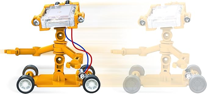 4M Toysmith, Green Science Salt Water Powered Robot Kit, STEAM Powered Kids, Beach Toy, For Boys & Girls 5+