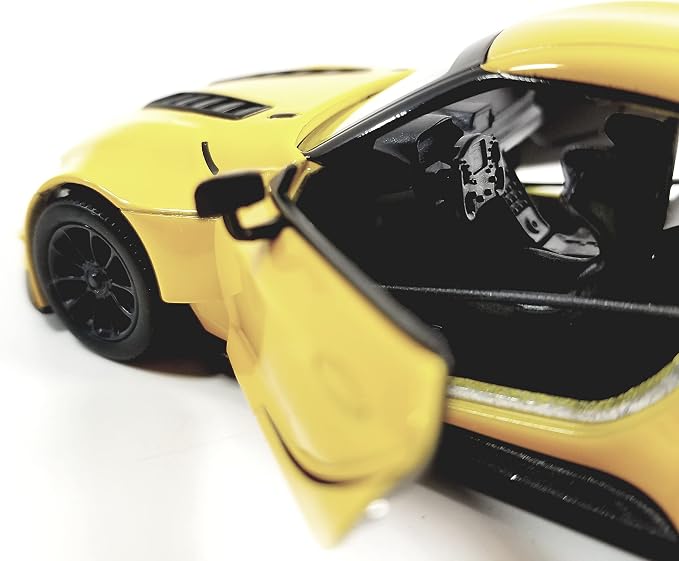 KiNSMART - Toyota GR Supra Concept Racing Edition 1:36 Scale 5" Die Cast Metal Super Sports Toy Car (Yellow)