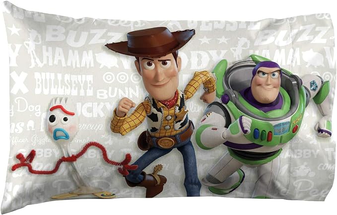 Jay Franco Disney Pixar Story 4 All The Toys Full Bed Set, Blue