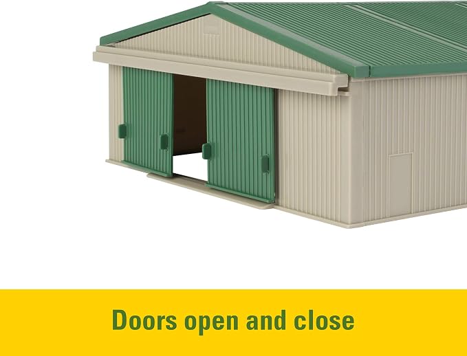 TOMY John Deere Die-Cast Farm Toys Playset - 1:64 Scale - Includes Farm Animals, Machine Shed, Toy Tractors, Toy Trucks, and Farm Tools - 70 Count - 8 Years and Up