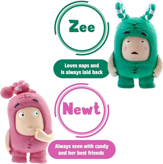 ODDBODS Toy Set of Mini Figurines for Preschool Kids (Ages 3+)