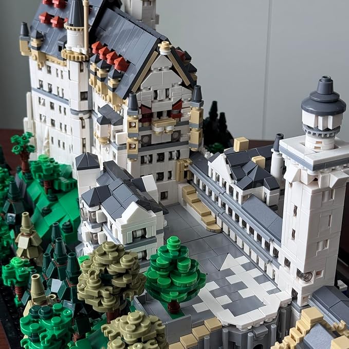 Castle Building Sets for Adults, 6786 Pcs Giant Neuschwanstein Castle Architecture Modular Buildings, Ideals Celebration Day for History Enthusiasts