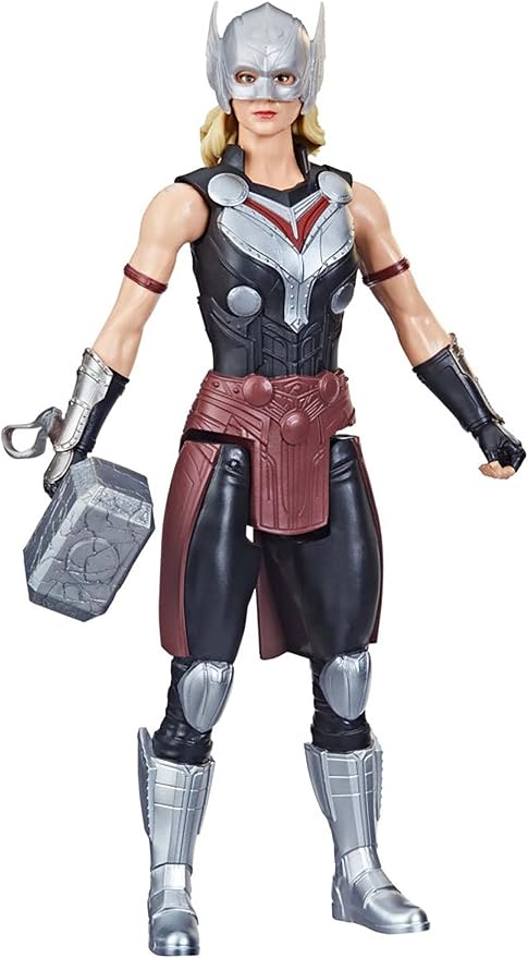 Marvel Avengers Titan Hero Series Mighty Thor Toy, 12-Inch-Scale Thor: Love and Thunder Figure with Accessory, Toys for Kids Ages 4 and Up