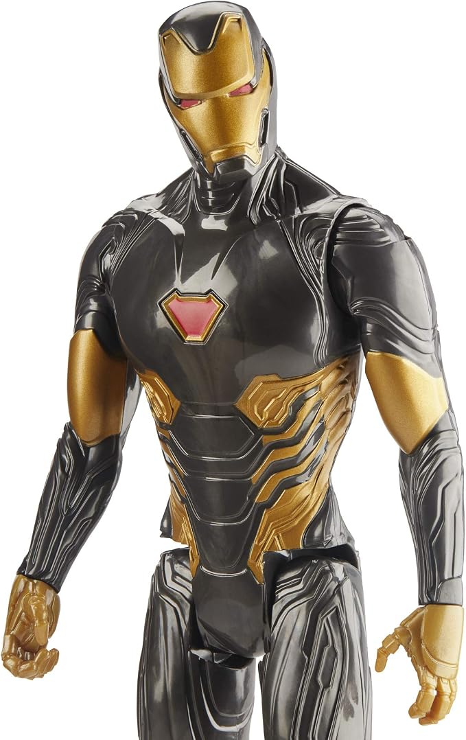 Marvel Avengers Titan Hero Series Blast Gear Iron Man Action Figure, 12-Inch Toy, Inspired by The Marvel Universe, for Kids Ages 4 and Up