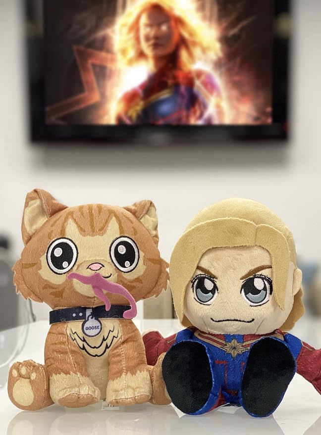 Marvel Captain Marvel 8" Kuricha Sitting Plush - Soft Chibi Inspired Toy