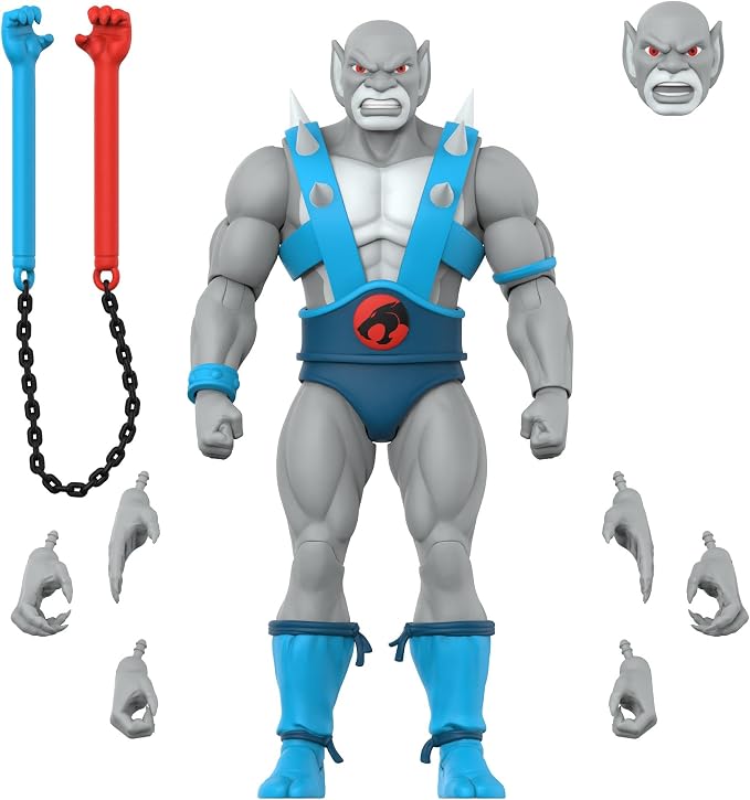 Super7 ULTIMATES! Thundercats Thundertank and Panthro (Toy Version) - 27" Thundercats Action Figure with Accessories - Classic Cartoon Collectibles and Retro Toys - Limited Edition - Amazon Exclusive