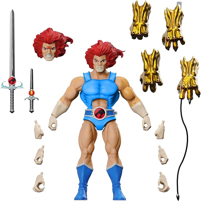 Super7 ULTIMATES! Thundercats Lion-O - 7" Thundercats Action Figure with Accessories - Classic Cartoon Collectibles and Retro Toys
