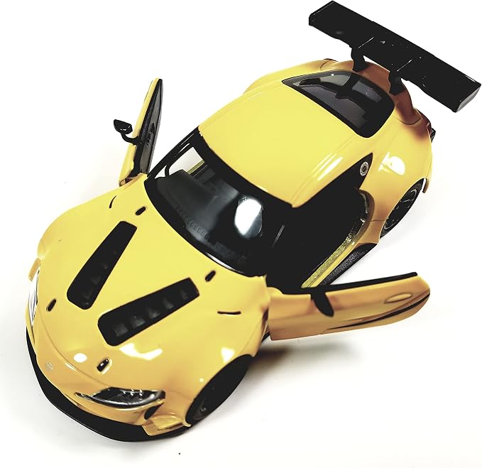 KiNSMART - Toyota GR Supra Concept Racing Edition 1:36 Scale 5" Die Cast Metal Super Sports Toy Car (Yellow)