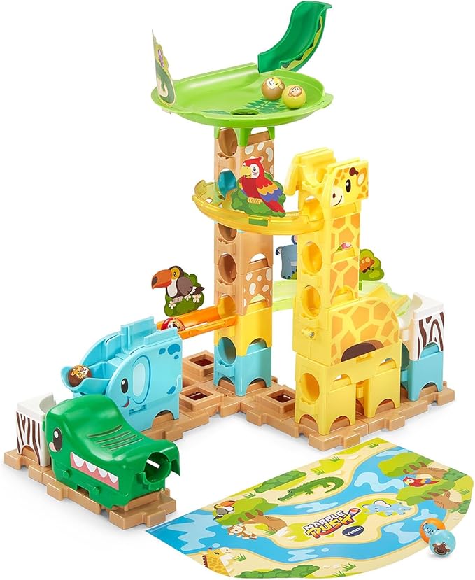 VTech Marble Rush Jungle Journey Set Preschool Marble Run Toy