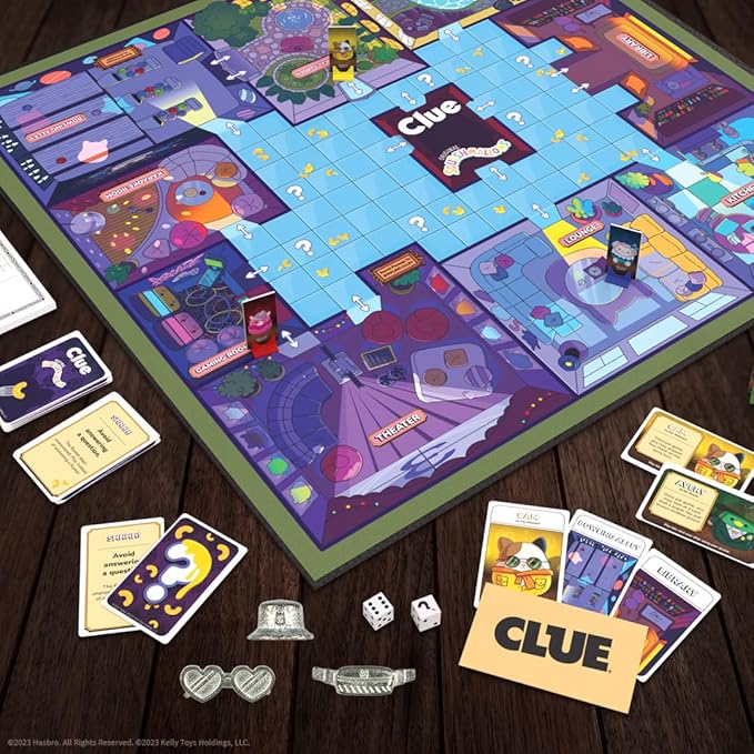 USAOPOLY CLUE: Squishmallows Board Game| Official Squishmallows Merchandise | Collectible Clue Game Featuring Cam, Emily, Leonard, Lola and More