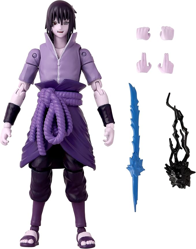 ANIME HEROES - Naruto Shippuden - Uchiha Sasuke Rinnegan/Mangekyo Sharingan Action Figure