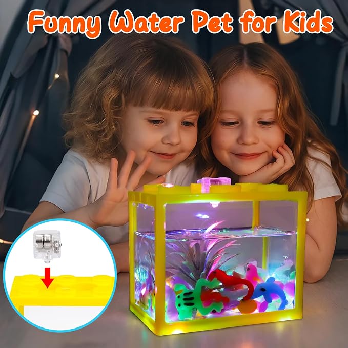 Aqua Fairy Water Gel Kit for Kids, Magic Water Elf Toy Kit with 20 Magic Gel &16 Shape Molds-DIY Magic Elf Kits Make Your Own Water Pets Arts and Crafts for Kids 4-6 7 8 9 10 Year Old Boys Girls Gifts