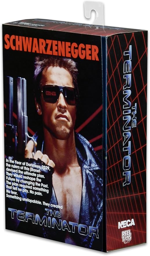 NECA Terminator Scale Ultimate T800 Tech Noir Cyborg Action Figure, 7"