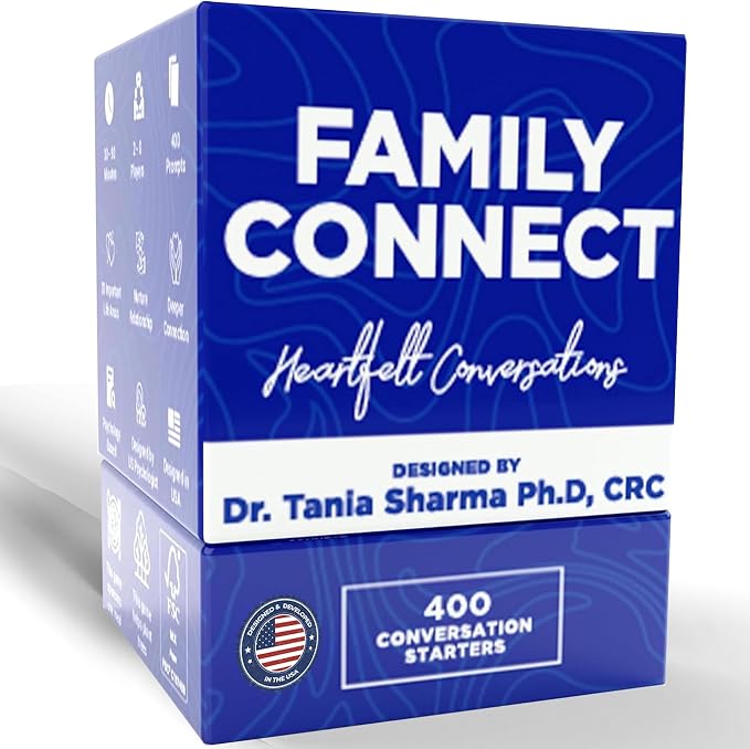 Life Sutra Family Connect - 400 Conversation Starter Cards for Families, Teens, Car Travel Communication Game, Social Skills & Mindful Therapy Talk, Fun