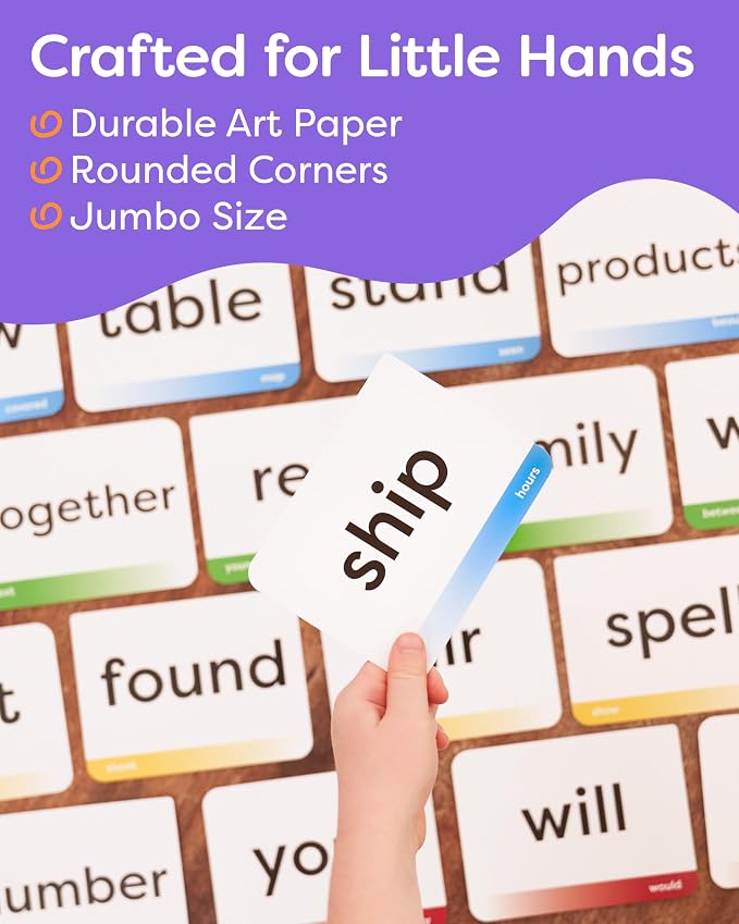 Sight Words Flash Cards 2nd Grade - 120 High Frequency Words from Dolch's and Fry's Lists for 7-8 Years
