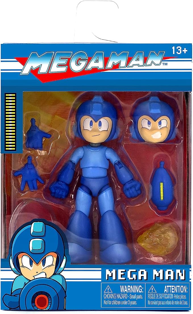 Mega Man 4" Mega Man Action Figure, Toys for Kids and Adults