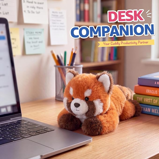 PEACH CAT Red Panda Stuffed Animals Cute Plushies Small Plush Toys Gifts for Kids