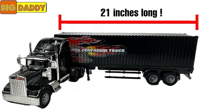 Big Daddy Heavy Duty Tractor Trailer Cargo Transporter with Cargo Hold