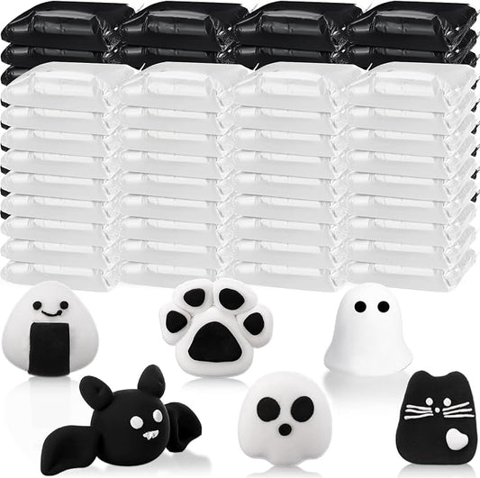 WinnerWhy 72 Pcs 38oz Air Dry Clay Modeling Magic Ultra Light Modeling Clay for Kids DIY for Sculpting Air Dry School Gift(White, Black)