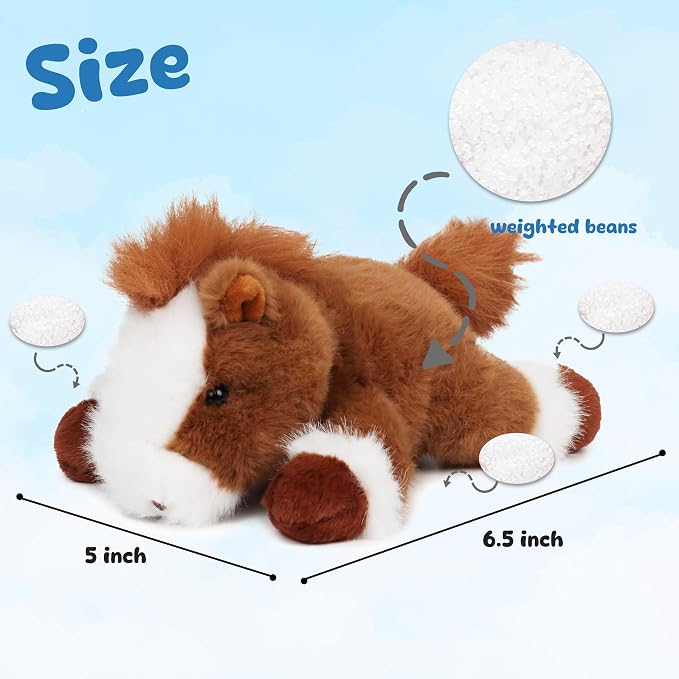 Adorable Horse Stuffed Animal Soft Plush Toy Cute Birthday Gifts for Boys Girls Kids Toddlers