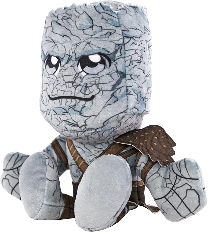 Bleacher Creatures Marvel's Korg 8" Kuricha Sitting Plush- Soft Chibi Inspired Toy
