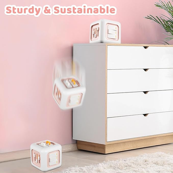 SOCBTNSO Busy Cube, Toys for 1 Year Old Girl Gifts, Montessori for Baby Girl, Travel Toys for Toddlers 1-3, Learning Fine Motor Skills| 1st Birthday Girl Gifts 6 9 12 Months