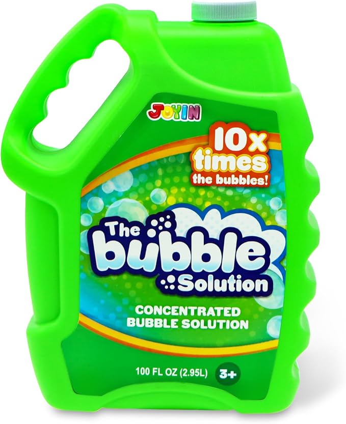 JOYIN 100 Oz Concentrated Bubble Solution (up to 8 Gallon) for Large Party in Summer Celebrations, Party Favor, Bubble Summer Toy, Classroom Prizes, Easter (Green)