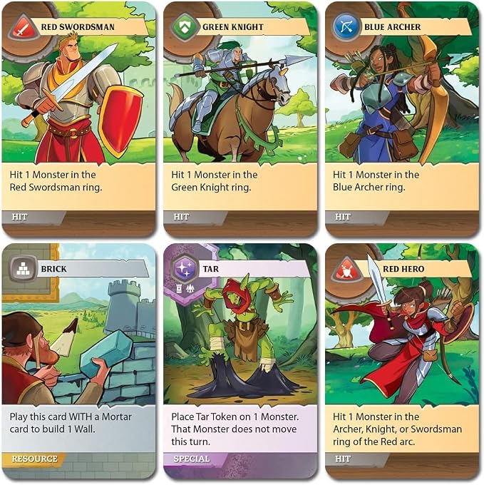 Fireside Games Castle Panic 2nd Edition | Cooperative Family Strategy Board Game with Monster Defense Card Trading and 3D Towers | Fun Adventure for 1-6 Players Ages 8 and Up