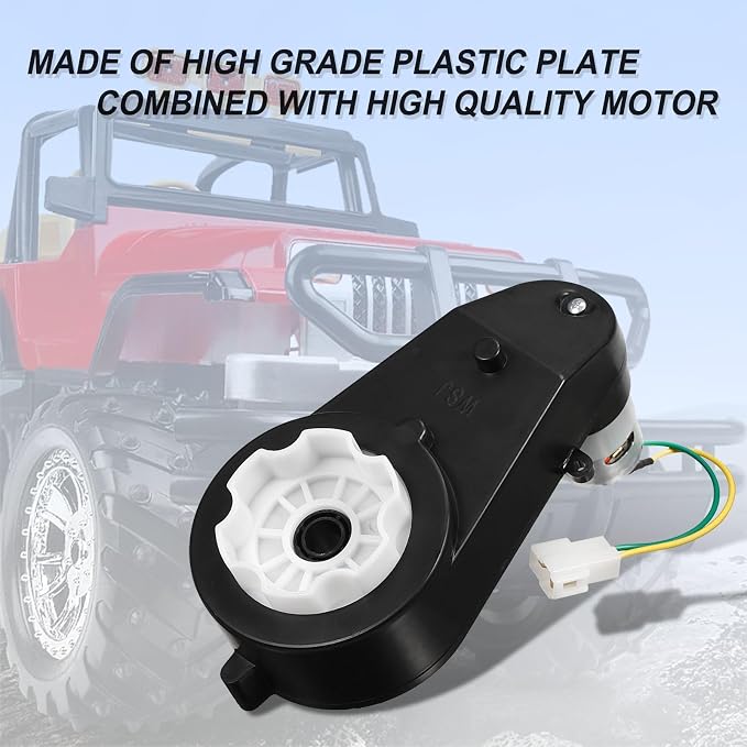 2Pcs 24V 40000RPM Kids Ride On Car Gearbox Motor,24V Motor Gearbox Upgrade High Speed RS555 Drive Engine Match 24 Volt Kids Ride On Toys Car Motors