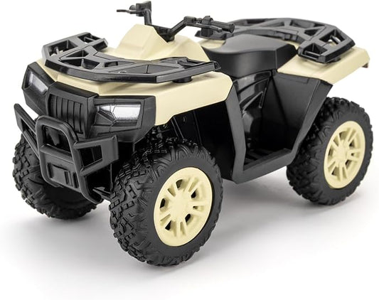 RMZ City 1:36 ATV Off Road Vehicle Model Car, Diecast Pull Back Beach Motorcycle Toy Car for Kids Boy Girl, Car Model Collection and Decoration, White