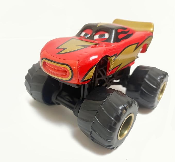Movie Cars 2 3 Curz Mater Black Storm Jackson Danny Swervez Giant Wheels Cars Diecast Vehicles Toys Set Children Car Toy Friction Powered Truck Toy (BF-lignting McQueen)