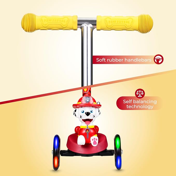 Kick Scooter for Kids, 3 Wheel Self Balancing, Light Up LED Wheels