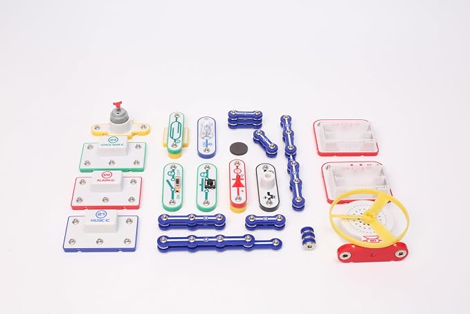STEM Electronic Circuit Kit for Kids, Over 201 Projects, Physics Circuit Maker Kit, Science Experiment Educational Toy for Boys & Girls Ages 8+ (Mixed Color, 201)