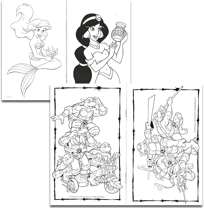 24 Pack Small Coloring Books for Kids Ages 4-8, 2-4 - Bulk Coloring Bundle Classroom Rewards, Prizes, PreK Kindergarten Party Favors with Disney, Nick, More | Mini Activity Books for Boys, Girls
