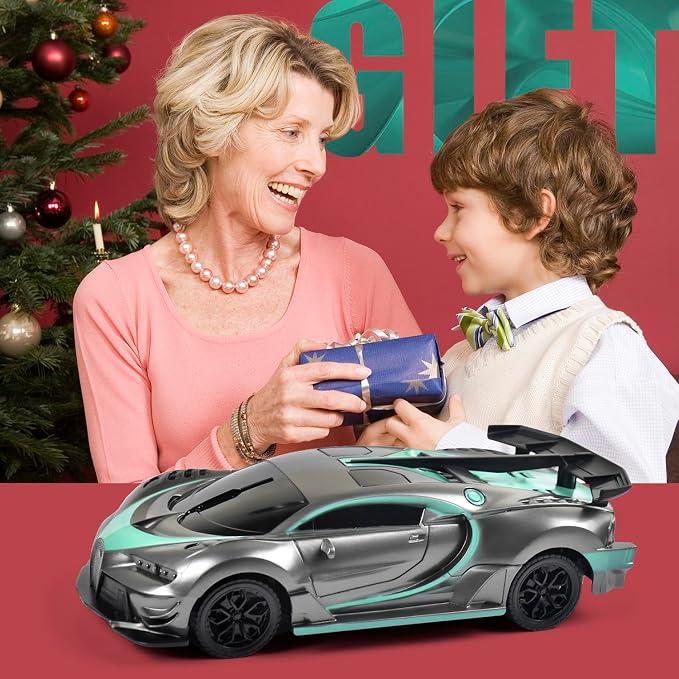 Tuko Remote Control Car Toys, RC Toys for 3+ Years Old Boy and Girl Gift (Gray)